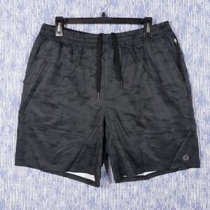 Tasc Performance Shorts Mens Large Inseam 7.5 Athletic Workout Lined Dark Gray